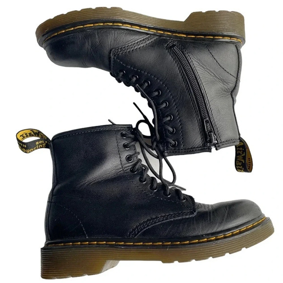 Dr. Martens Other - Dr Martens Black leather boots kids size 1